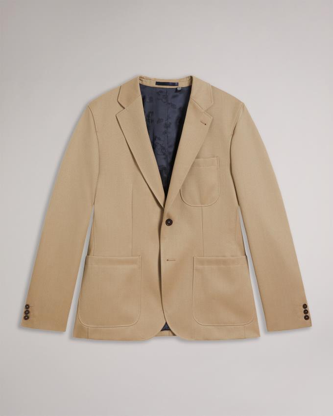 Veste Ted Baker Single Breasted Beige Homme | ISN-63999824